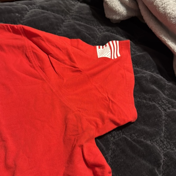 Under Armour, red with white freedom T-shirt size XXL. - Picture 3 of 6